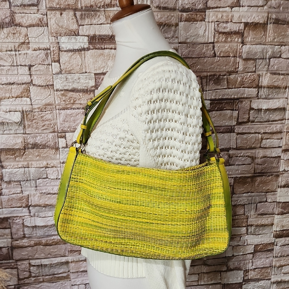 Monsac Lime Shoulder Bag
